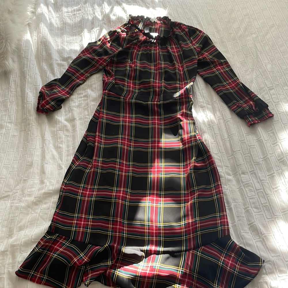 Jcrew plaid dress
